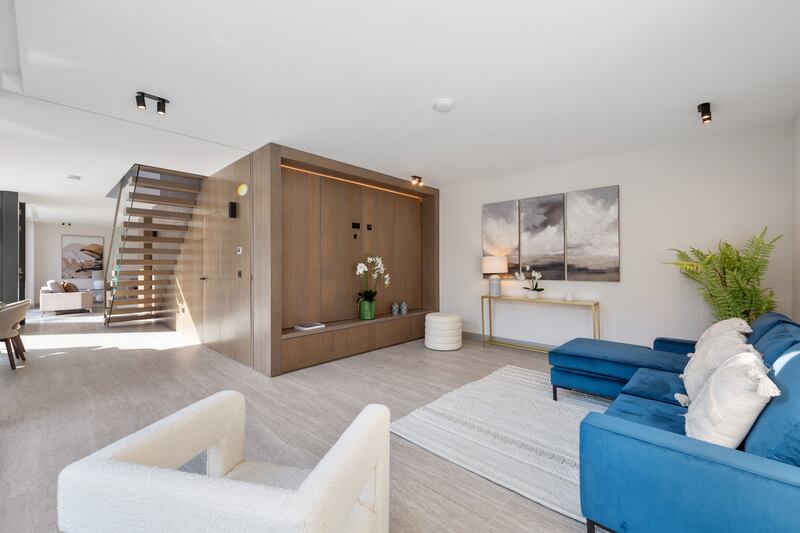 Second livingroom with sliding pocket door