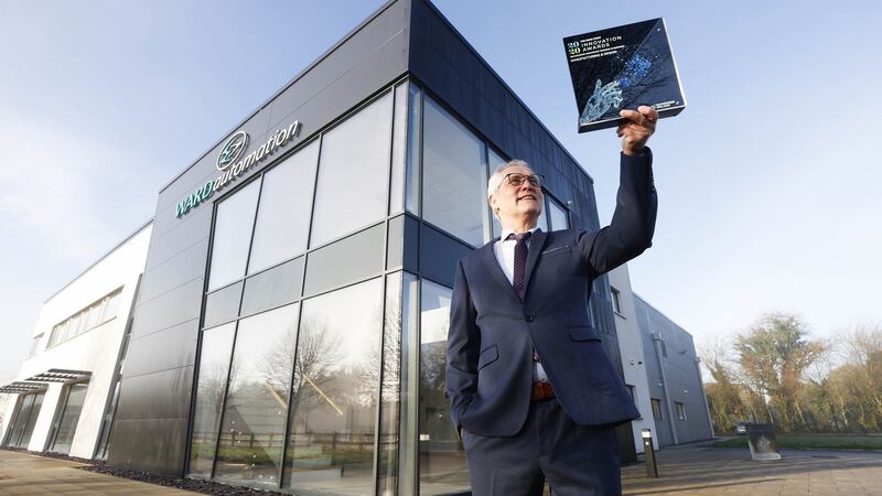 John Ward of  Sligo-based Ward Automation scooped the manufacturing crown. Photograph: Conor McCabe