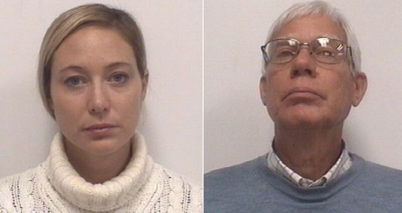 On trial: Molly Martens Corbett and her father, Thomas Martens