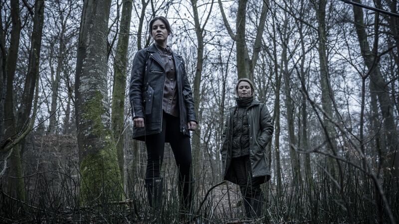 Natalie Madueño (foreground) in Darkness: Those Who Kill