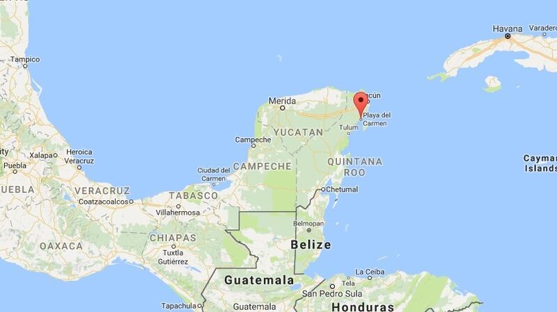 Playa Del Carmen, Mexico, where a gunman has reportedly opened fire at a music festival. Photograph: Google Maps