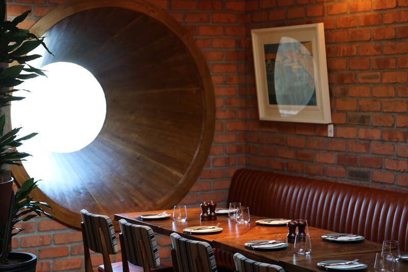 The first-floor Seabar at Cavistons. Photograph: Nick Bradshaw