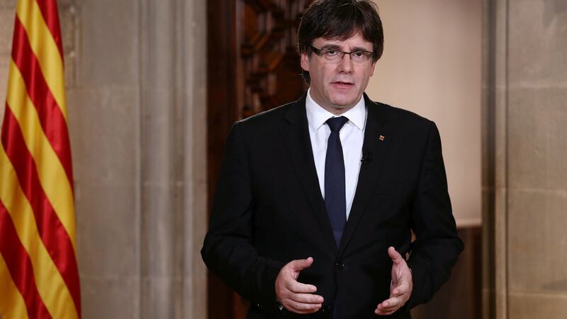 Catalan regional president Carles Puigdemont had indicated he would declare independence from Spain. File photograph: Catalan Government/Jordi Bedmar via Reuters