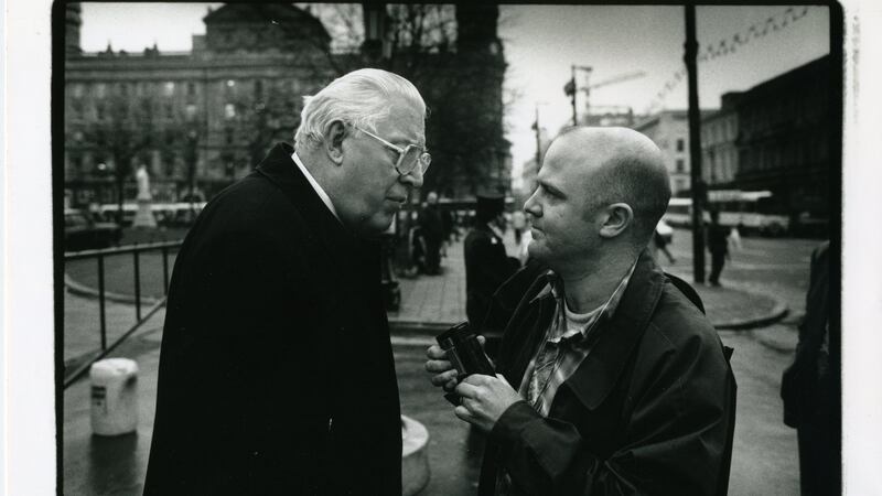 Stuart Bailie meeting Ian Paisley