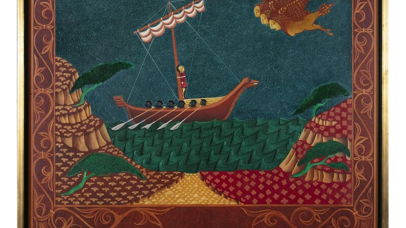 Lot 119, Odysseus and the Sirens by Barry Castle (€1,500-€2,000)