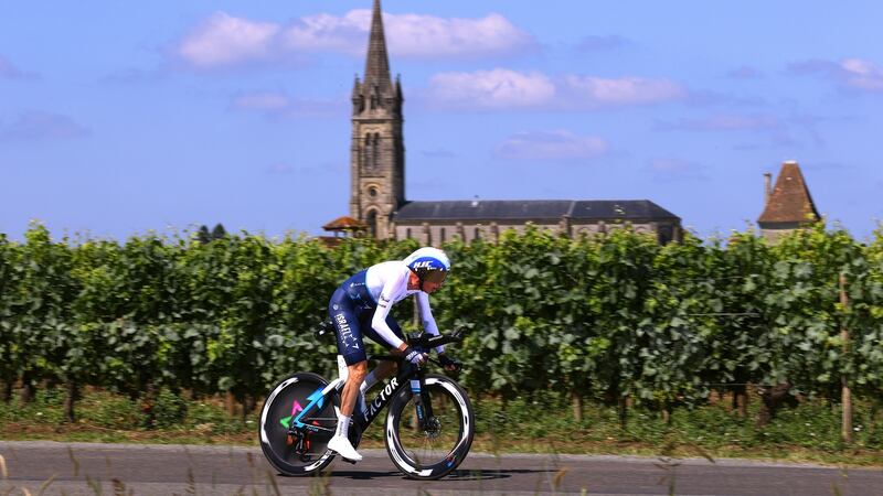 Dan Martin of Ireland and Team Israel Start-Up Nation during the 108th Tour de France 2021. Photograph: Tim de Waele/Getty Images