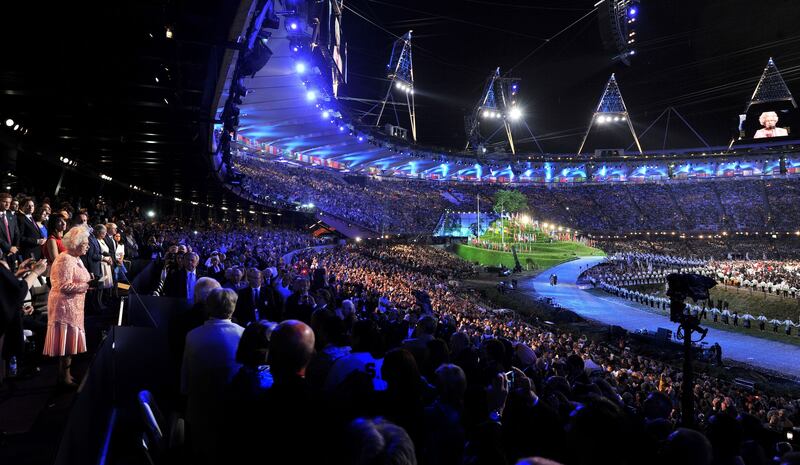 Opening ceremony at the Olympic Stadium, London, in 2012. Photograph: PA