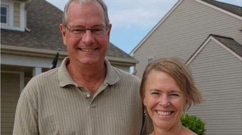 Jim Baker, who was killed in a car crash with his wife Debbie who was seriously injured.
