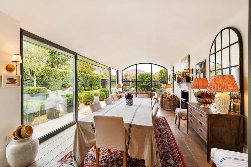 Diningroom in the extension at garden level