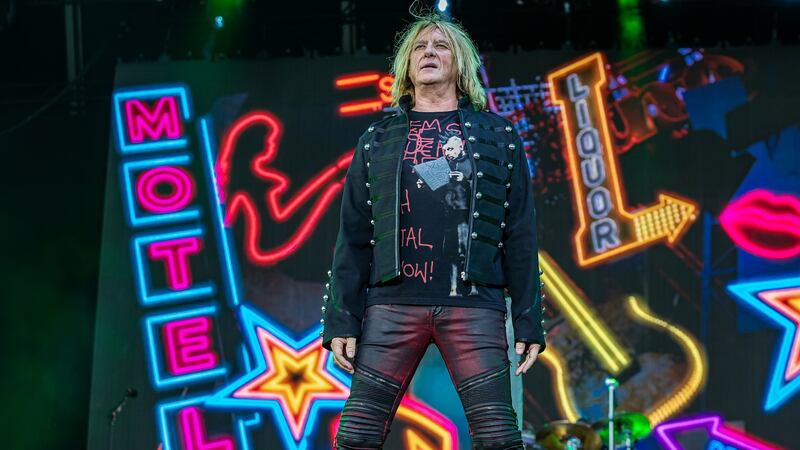 Def Leppard frontman Joe Elliott on stage with the group: 'It’s the same guys for the last 32 years. We know each other. We know how it works.'   Photograph: Per Ole Hagen/Redferns