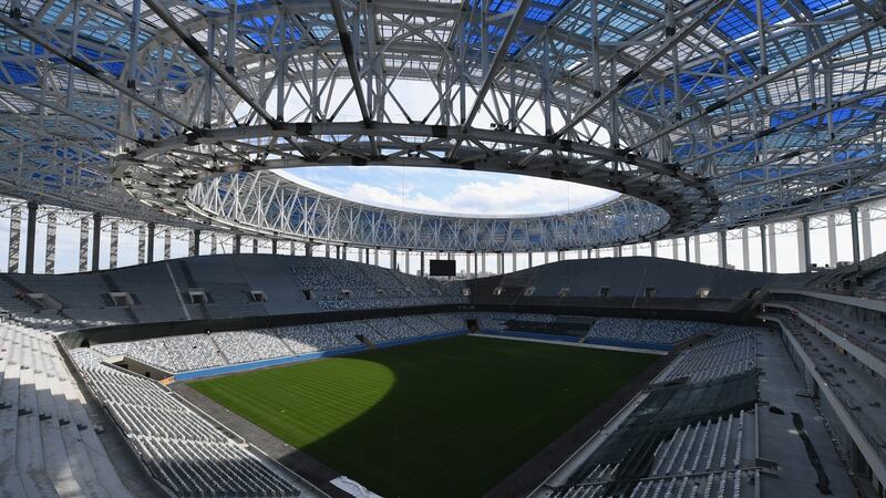 Nizhny Novgorod Stadium, Nizhny Novgorod. Photograph: Michael Regan/Getty