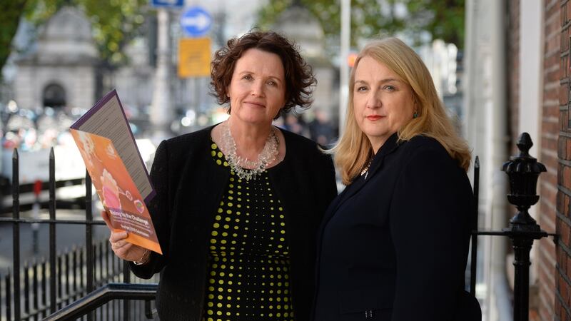 Early Childhood Ireland CEO Teresa Heeney  and director of policy Frances Byrne. Photograph: Dara Mac Dónaill