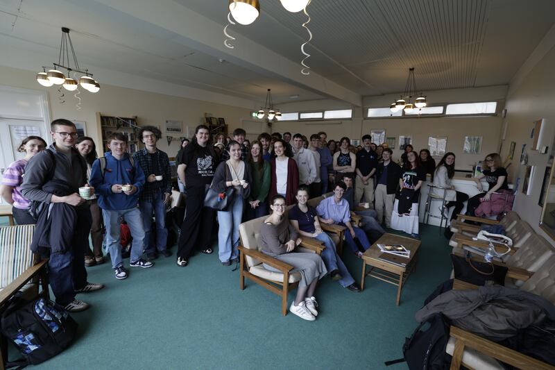 Irish language lunch meet-up in Trinity. Photograph: Nick Bradshaw