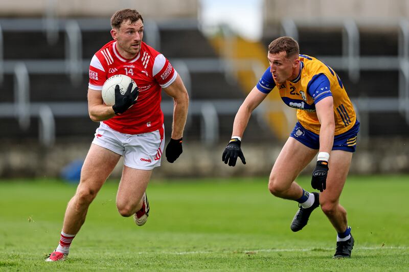 Louth's Sam Mulroy. Photograph: Ben Brady/Inpho