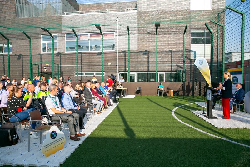 Minister for Justice Helen McEntee said community safety wardens would not act as proxy gardaí or security guards. Photograph: Gareth Chaney/Collins