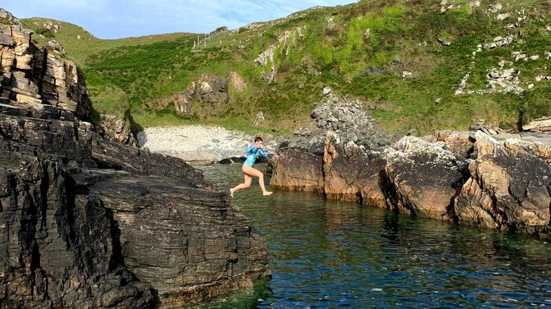 Vicki McGrath at Harry’s Hole, Marble Hill, Co Donegal.