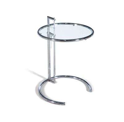 Eileen Gray wanted a table that could be used “over her knees” while sitting or as an occasional bedside table