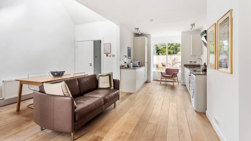 The open-plan design of the Dún Laoghaire bungalow.