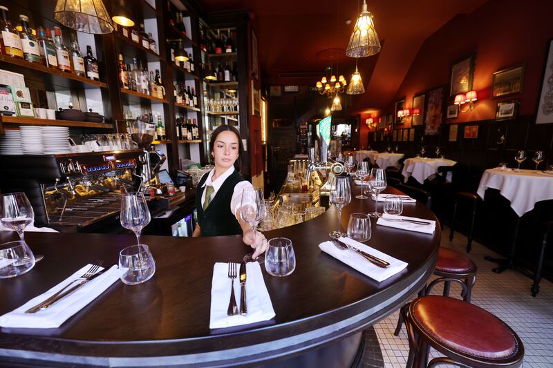 The bar at Fitzers on Exchequer Street (old Green Hen). Photograph: Alan Betson