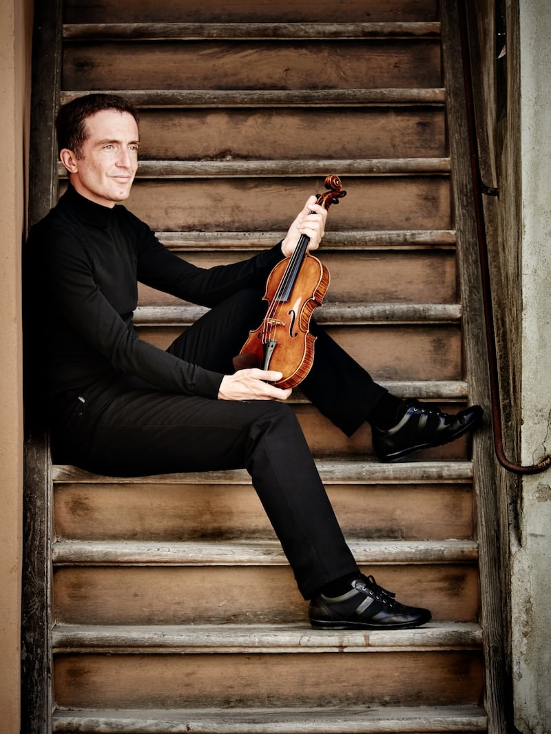 Tedi Papavrami: His upcoming solo recital for Music for Galway concentrates on just two composers, Johann Sebastian Bach and Eugène Ysaÿe. Photograph: Kaupo Kikkas