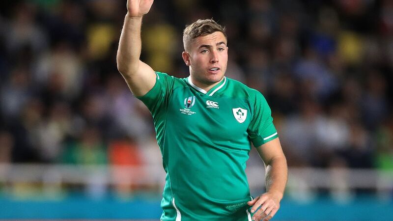 Jordan Larmour will become Ireland’s resident fullback, but can Mike Catt design plays to put him into space? Photograph: Adam Davy/PA Wire