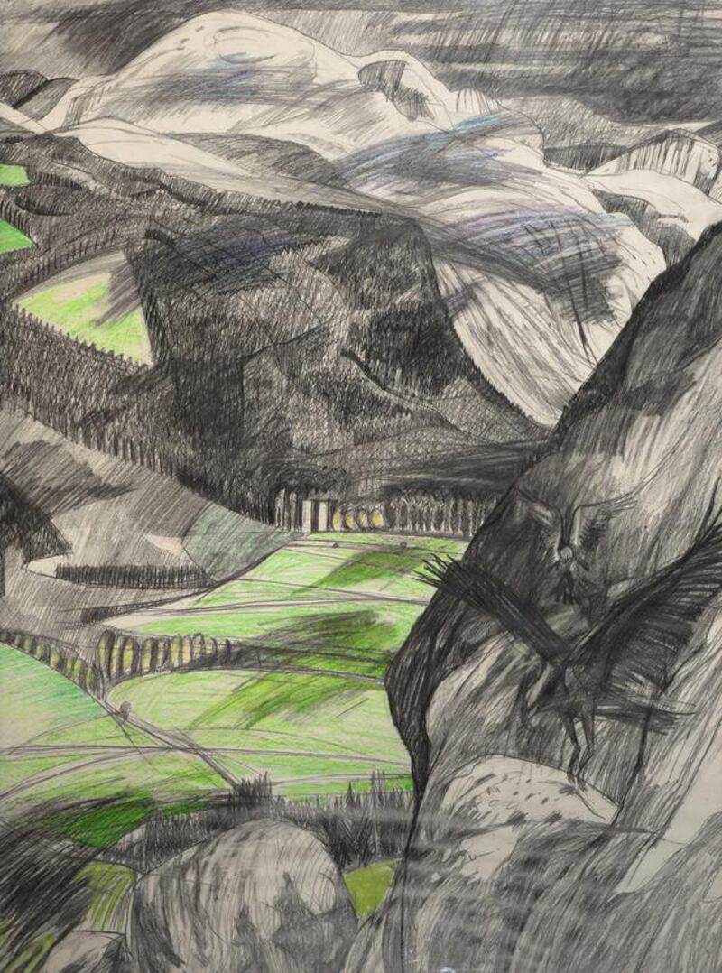 Jacqueline Stanley’s “Eagles Flying, Glenmalure” (1980s)