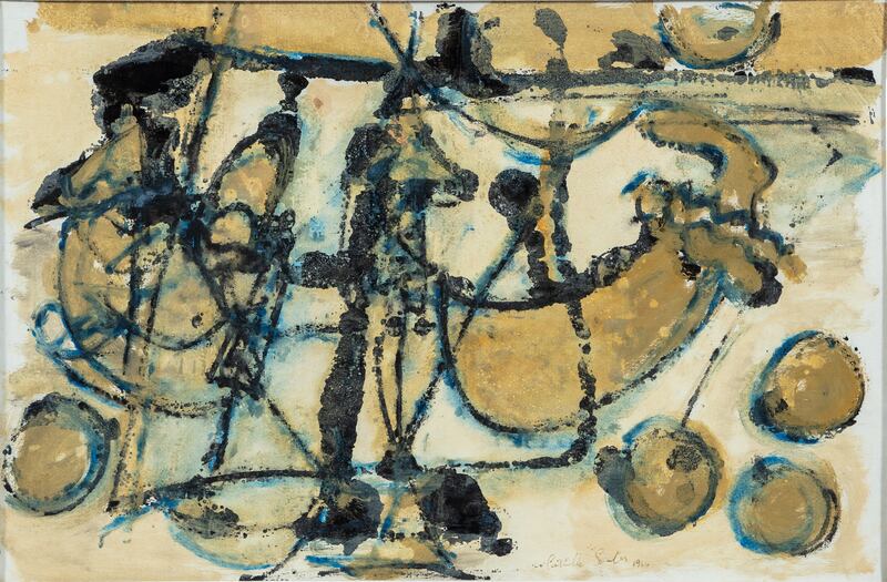 Two Clowns Fooling (estimate €5,000) by Camille Souter