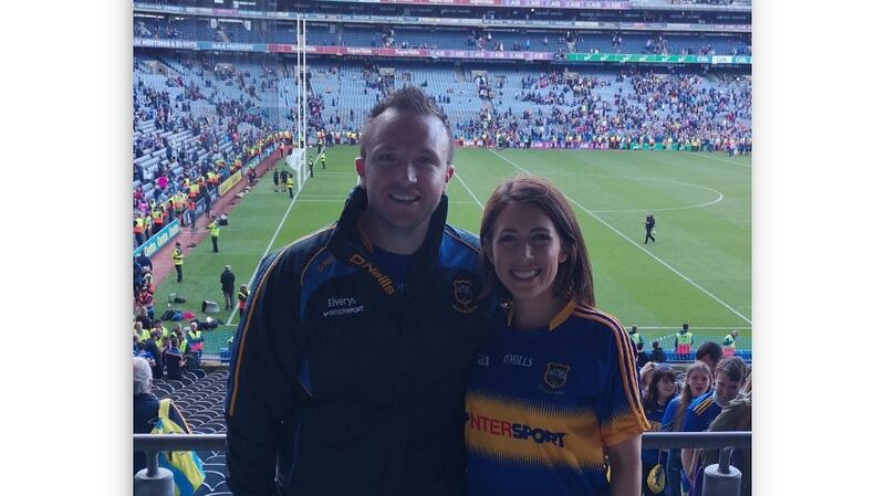 Ciara O’Meara with her fiancé Dave