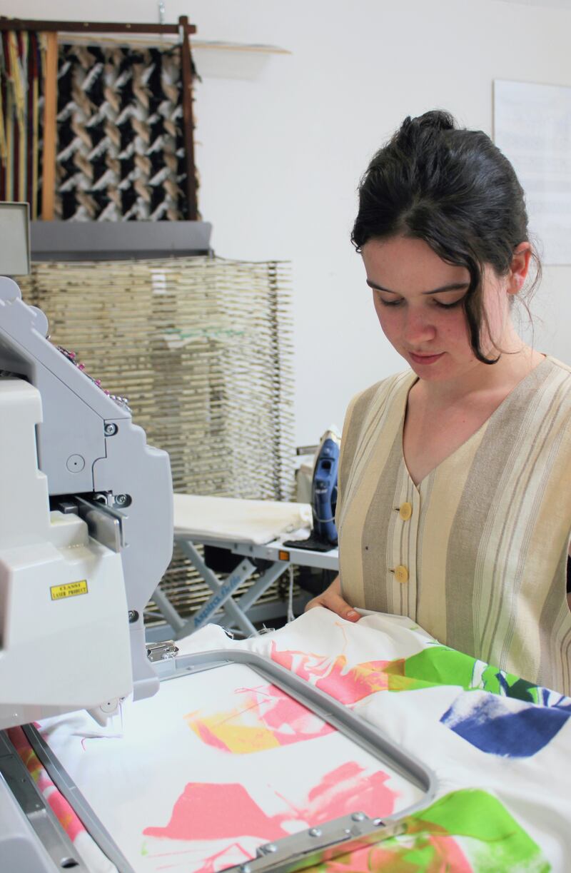 Lucy Folan secured a residency at an Italian textile laboratory during the summer