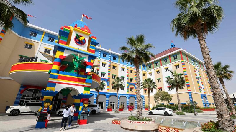 The new Legoland Hotel, the first Lego-themed hotel in the Middle East. Photograph: Giuseppe Cacace/AFP