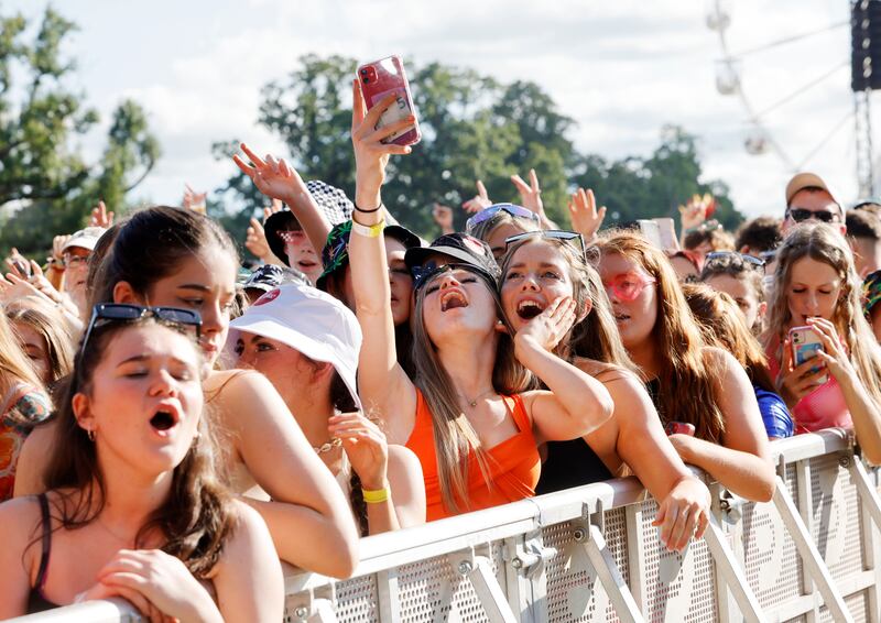 Electric Picnic: Cian Ducrot fans on Saturday. Photograph: Alan Betson