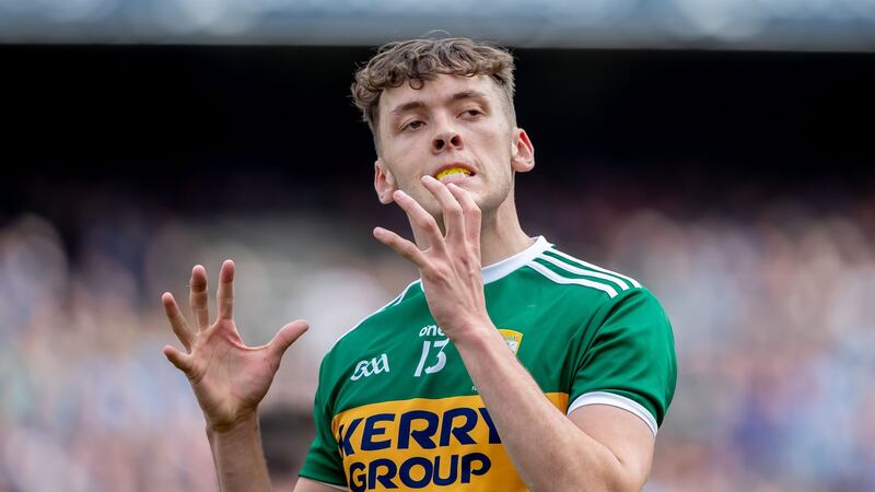 Kerry’s David Clifford reacts to a missed chance at the All-Ireland SFC final at Croke Park on September 1st. Photograph: Morgan Treacy/Inpho