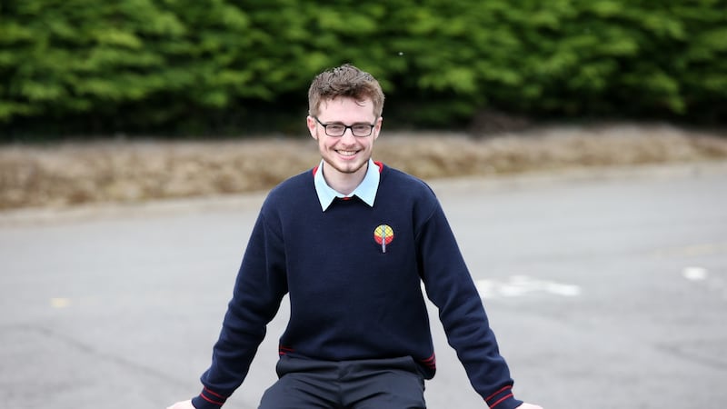 Ciarán Kehoe from Castlecomer Community School, Co Kilkenny. Photograph: Laura Hutton/The Irish Times.