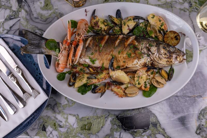 A seafood platter at Michael’s