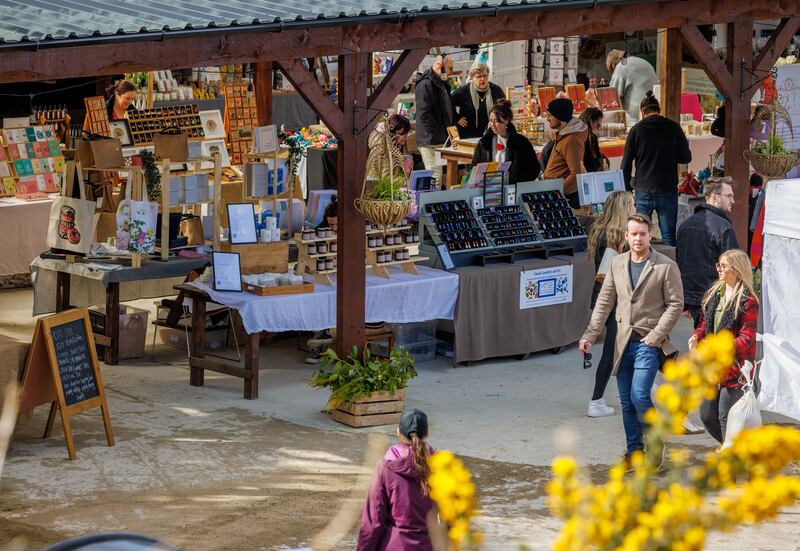 The Mountain View farmers market in Ballyhale, Co Kilkenny serves excellent street food. Photograph: Dylan Vaughan
