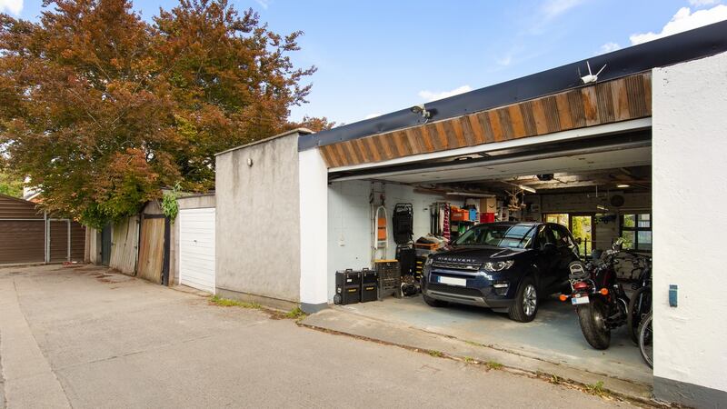 Garage opening to lane