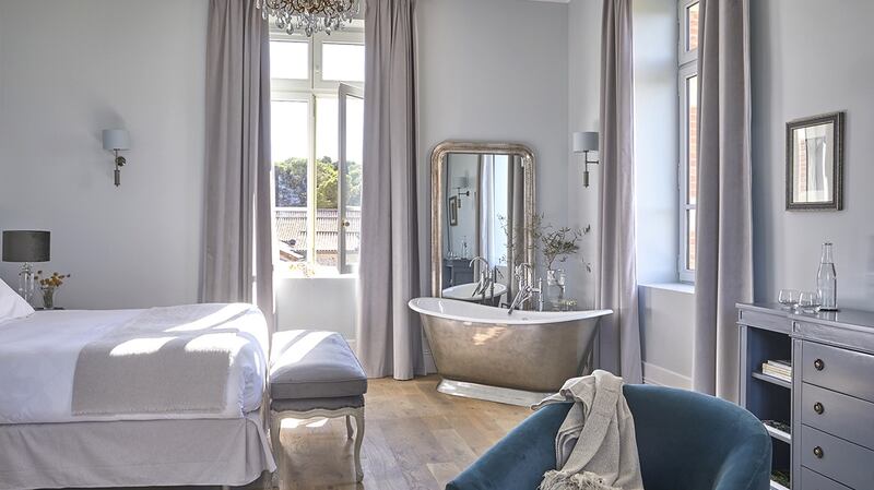 The château has eight double bedrooms