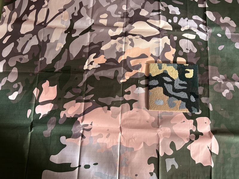 Sample tufted carpet square by Connemara Carpets