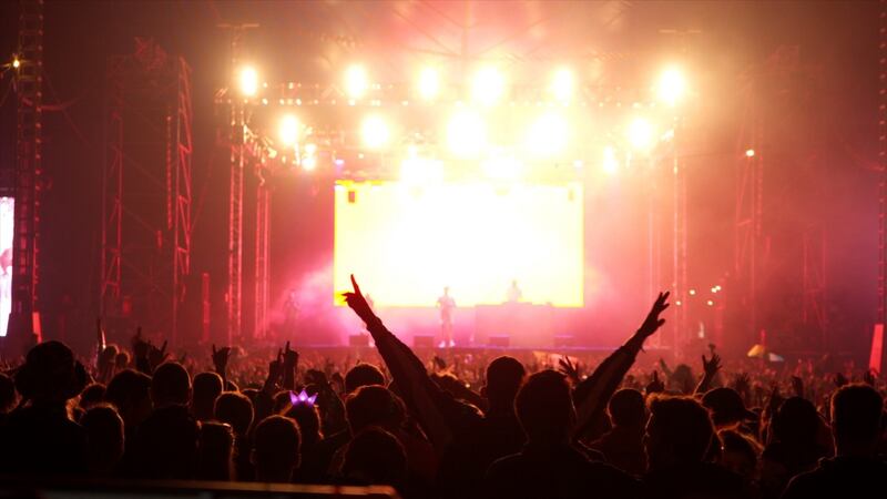 Dublin hip-hop duo Versatile on stage in the Electric Arena at Stradbally on Friday August 31st. 2018. Photograph: Enda O’Dowd