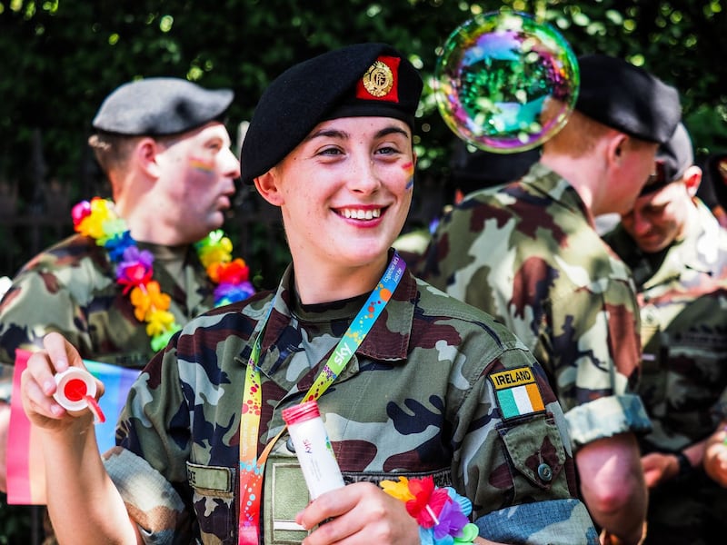 Army represented at Dublin Pride Parade this summer. Photograph: Peter Brennan