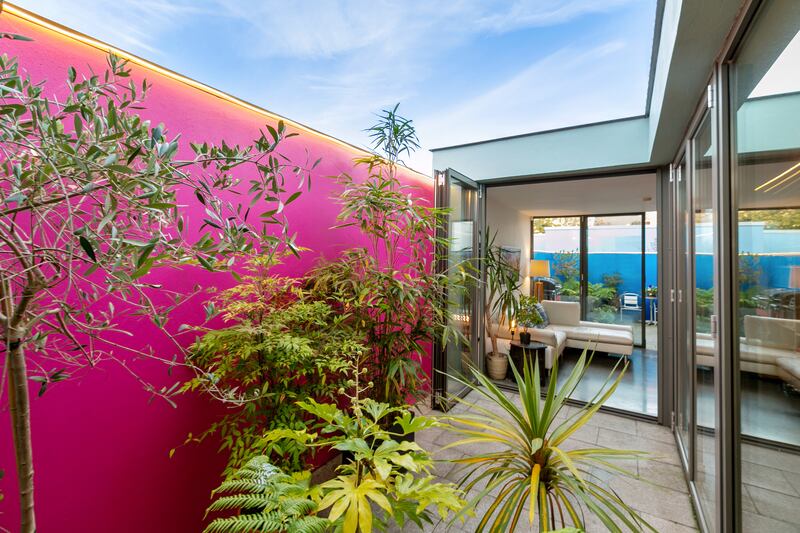 Internal patio can be opened up via bi-fold doors