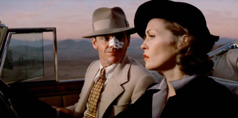 Jack Nicholson and Faye Dunaway in Chinatown. Photograph: CBS via Getty Images