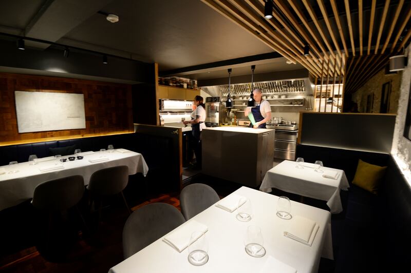 Liath, at Blackrock Market, won a first Michelin star as Heron & Grey, while using Ikea plates for service and sharing a toilet with the market traders. Photograph: Alan Betson