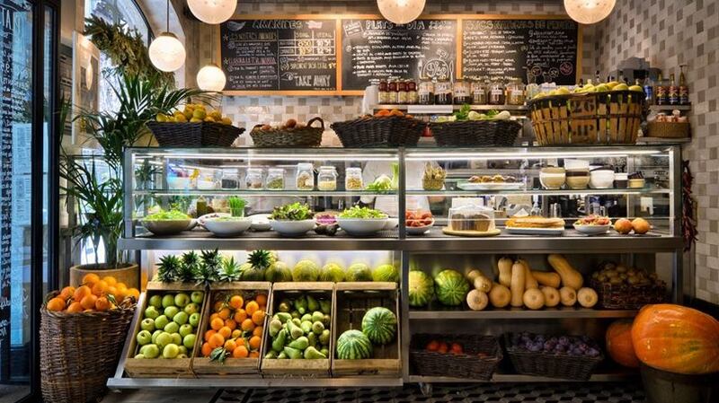 Vegetarian food at Teresa Carles in Barcelona. File photograph: courtesy of Teresa Carles