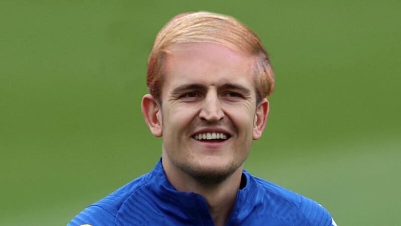 Harry Maguire’s new hairdo will never leave you.