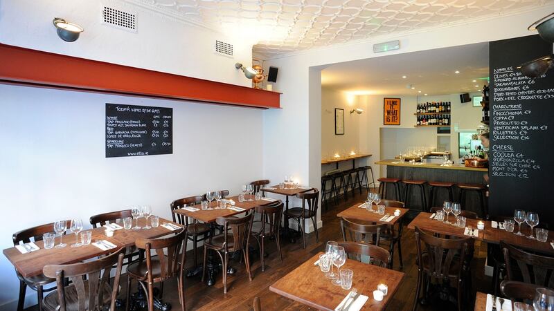 Etto Restaurant in Merrion Row, Dublin 2. Photograph: Dave Meehan