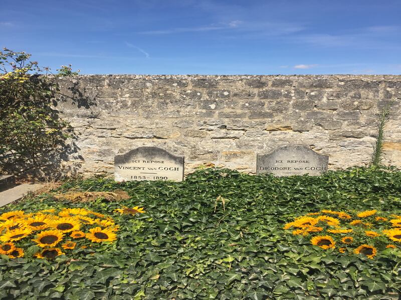 Vincent van Gogh: the graves of the artist and his brother Theo in Auvers cemetery. Photograph: Château d’Auvers