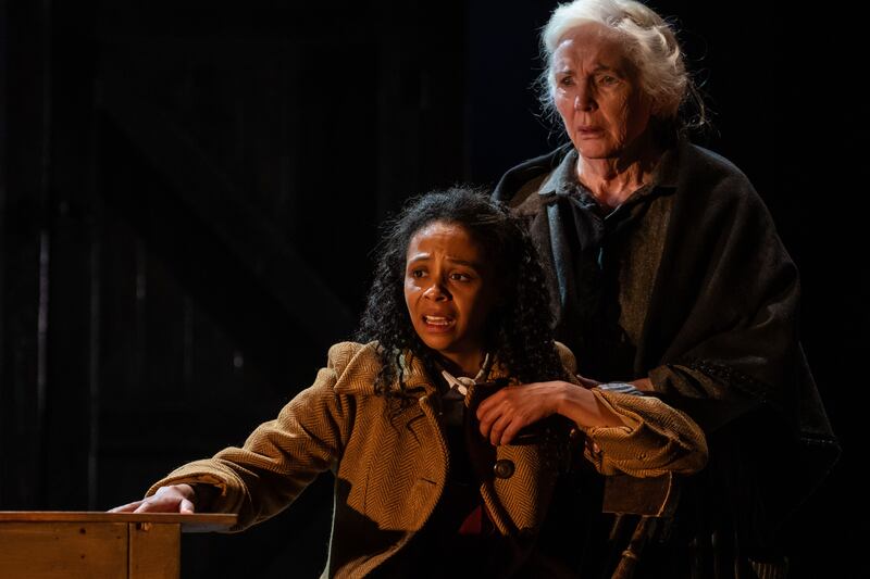 Sade Malone as Sive and Fionnula Flanagan as Nanna Glavin in the Gaiety’s production of John B Keane’s play Sive. Photograph: Patrick Redmond