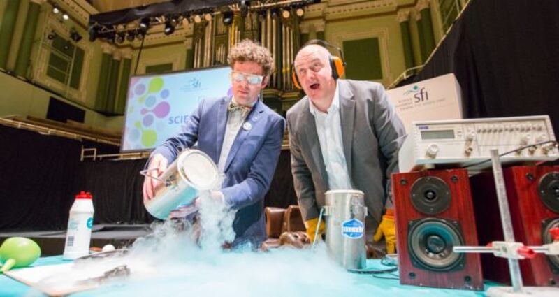Dara O’Briain's 2016 Scintillating Science event in the National Concert Hall asked and answered questions such as: why do our brains love to win?; and do you have what it takes to travel into outer space?