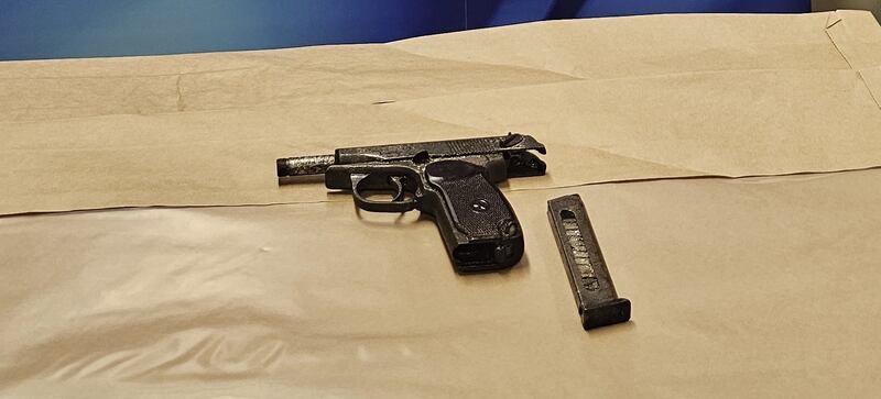 Firearm and ammunition seized by gardaí in Dublin. Photograph: Garda Press Office 18 Feb 24